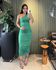 VESTIDO NULA MANGA VERDE 
