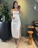 VESTIDO SLIP DRESS MIDI OFF WHITE