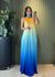 VESTIDO LONGO LENITA AMARELO / AZUL