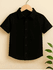 Camisa Masculino Botões Preto