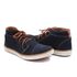 Sapatenis Casual Cano Médio Masculino Isttony Camurça Marinho