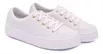 Sapatênis Casual Feminino Rasteiro Cor Branco Mod. 410 - Izabela Araújo