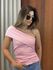 Blusa Ombro Único Rosa