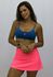 Top Aline Mix Turquesa e Rosa Neon