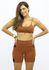 Top Aline Mix Laranja e Preto