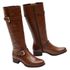 Bota Montaria Feminina Couro Cano Alto Brandy 2422