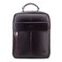 Mochila Compacta em Couro Com Suporte Para Notebook