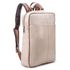 Mochila Compacta em Couro Com Suporte Para Notebook