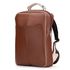 Mochila Compacta em Couro Com Suporte Para Notebook 