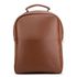 Mochila Compacta em Couro Com Suporte Para Notebook 
