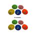 10 Disco Agilidade Treino Funcional Chapeu Chines Mini Cone JFit