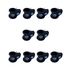 10 Presilha Injetada 30mm Barra Pump Academia Musculacao Trava Pesos Bloqueador JFIT
