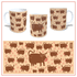 Caneca Vacas Laranja Claro