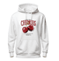 MOLETOM CANGURU FEMININO E MASCULINO CHERRIES BRANCO