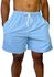 SHORT MASCULINO BERMUDA PRAIA LISO AZUL