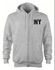 MOLETOM DE ZIPER FEMININO E MASCULINO NEW YORK CINZA JOSTY