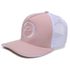 Boné Rancho do Matuto Patch Bordado Premium Tela Respirável Proteção - Rose/Branco