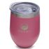 Copo Térmico Cuia em Aço Inox 360ml com Tampa - Pink