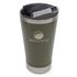 Copo Térmico em Aço Inox 550ml com Tampa e Abridor de Garrafas - Verde Musgo