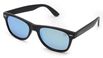 Óculos Solar Pescaria Polarizado Lente Espelhada Resistente Flexível Proteção UV +400 - Preto/Preto/Azul