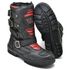 Bota Coturno Masculino Couro Legítmo Racing 13005 Preto/Vermelho Motoqueiro Motociclista