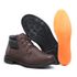 Bota Masculina Café Coturno em Couro com Cadarço Total Conforto