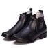 Botinha Feminina Preta 6103 Couro Legítimo Moda Feminina Resistente