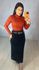 BLUSA SEGUNDA PELE FLANELADA TERRACOTA