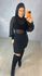 BLUSA FEMININA EM TULE MANGA LONGA PRETA