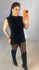 COLETE TRICOT MODAL ALONGADO PRETO