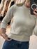 Blusa Biamar Em Fio Pluma Com Gola Redonda Bege 0706