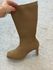 Bota De Tricô Caramelo 1406