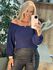 Blusa Biamar Ombro a Ombro Azul Marinho