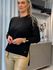 Blusa Biamar Mullet Com Gola Redonda Preto