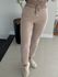 Calça Abenção De Moletom Com Cordão Bege