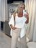 Casaco Biamar Casulo Com Ponto Pipoca Off White 