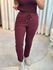 Calça Biamar De Moletom Com Cordão Bordo 