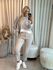 Blusa Biamar Mullet Listrada Off White Com Cinza 
