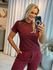 Blusa Biamar Com Detalhe Vazado Bordo