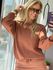 Blusa Biamar Em Algodão Com Detalhe Em Recorte Mocha Mousse 2709