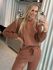 Blusa Biamar Com Mangas Em Ponto Pipoca Mocha Mousse 1607