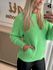 Blusa Biamar Alongada Com Gola Redonda Verde 