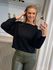 Blusa Biamar Com Gola Canoa Preto