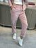 Calça Biamar De Veludo Com Barra Italiana Rosa Medio 2306*