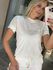 Blusa Biamar Manga curta Vazada Off White 1507 
