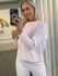 Blusa De Tricô Mullet Rosa