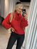 Blusa Biamar Com Gola Removível Vermelho