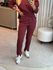 Calça Biamar Com Abertura Frontal Bordo 