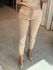 Calça De Sarja Com Cordão Bege 2803