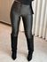 Calça Resinada Com Bolso Preto